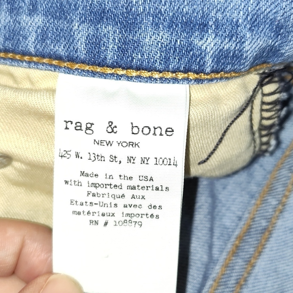 Rag & Bone jean shorts light wash cuffed color Wiley size 25 - Picture 5 of 10